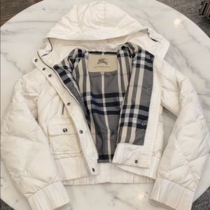 White short Burberry London Coat